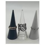 Size 6.75 Ring Lot of 3