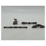 Assorted Pin Brooch Lot of 4