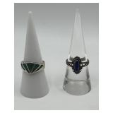 Size 7 925 Ring Lot of 2