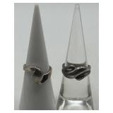 Size 5.75 925 Ring Lot of 2