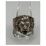 Size 11.5 925 Roaring Lion Menï¿½s Ring Sterling