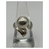 Modernist Geometric 925 Ring Size 6.5