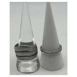 Size 9 925 Ring Lot of 2