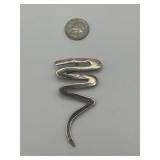 925 Abstract Sterling Silver Brooch