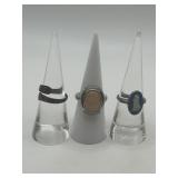 Size 6 925 Ring Lot of 3