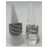 Size 7.5 925 Ring Lot of 2