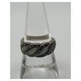 Sterling Silver Mine Ring Size 8 925