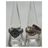 Size 7.75 925 Ring Lot of 2