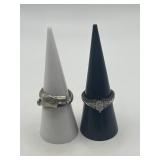 925 Size 6.5 Ring Lot of 2