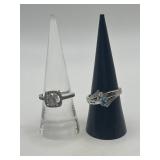 925 Size 8 Ring Lot of 2