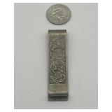 925 Money Clip Ornate Design Sterling