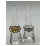 925 6 Size Ring Lot of 2