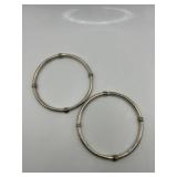 Mexico Sterling Silver Bangle Bracelets Lot of 2
