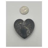 925 Heart Feather Design Belt Buckle