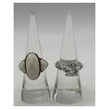925 6 Size Ring Lot of 2
