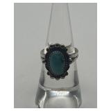 Size 6 925 Turquoise Beaded Ring