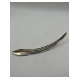 7in 925 Modernist Curved Arc Brooch