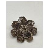 1in Flower 925 Brooch