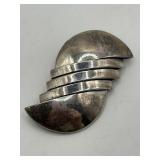 1.5in Taxco Mexico Modernist 925 Brooch
