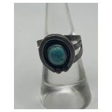 Size 6.5 Turquoise 3 Tier Ring 925
