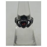 Sterling Silver Claddagh Ring Size 4