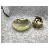 Onyx lighter and ashtray