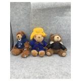 Lot of 3 Stuffed Bears