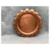 Vintage copper wall plate hanging