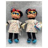 2 Minnie Mouse Applause Dolls 12'