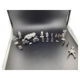 Pewter miniature vintage collectible china lot of