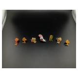 Vintage set of 7 peanut pins