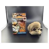 Star Wars plushie and cards