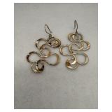 Sterling Silver Serpentine Swirly Dangle Drop