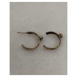 Navajo Sterling Silver Hoo Earrings *missing post