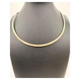 925 Sterling Silver Modernist Neck Collar Chocker