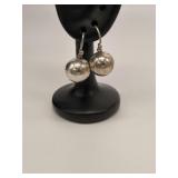 Vintage Sterling Silver Bay Drop Earrings