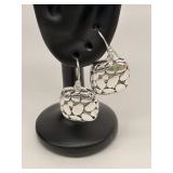 Sterling Textured Bubble Themed Earrings