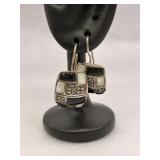 925 Sterling Silver Black Onyx, Mother of Pearl