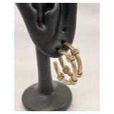 925 Sterling Silver Hoop Earrings 3 Decorative