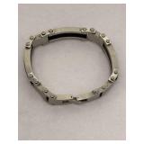 Sterling Silver Link Bracelet Design Black