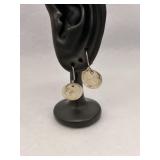 Vintage Hammered Sterling Silver Dangle Artisan