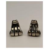 James Avery Sterling Silver Clip On. Three Ribbed