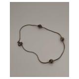 Vintage Sterling Silver Snake Chain Bracelet