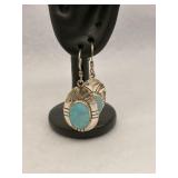 Vintage Navajo Sterling Silver Turquoise Stone