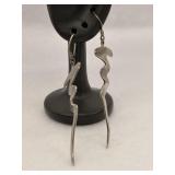 925 Mexican Sterling Silver Zig Zag Dangle