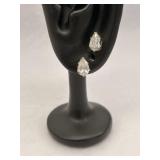 Sterling Silver Cubic Zirconia Stud Earrings