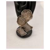 Vintage Sterling Silver Rustic Hammered Earrings