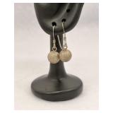 Vintage Sterling Silver Textured Stardust Ball