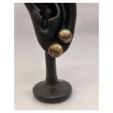 925 Vintage Sterling Silver Dome Studs