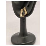 925 Sterling Silver Cowboy Boot Stud Earrings